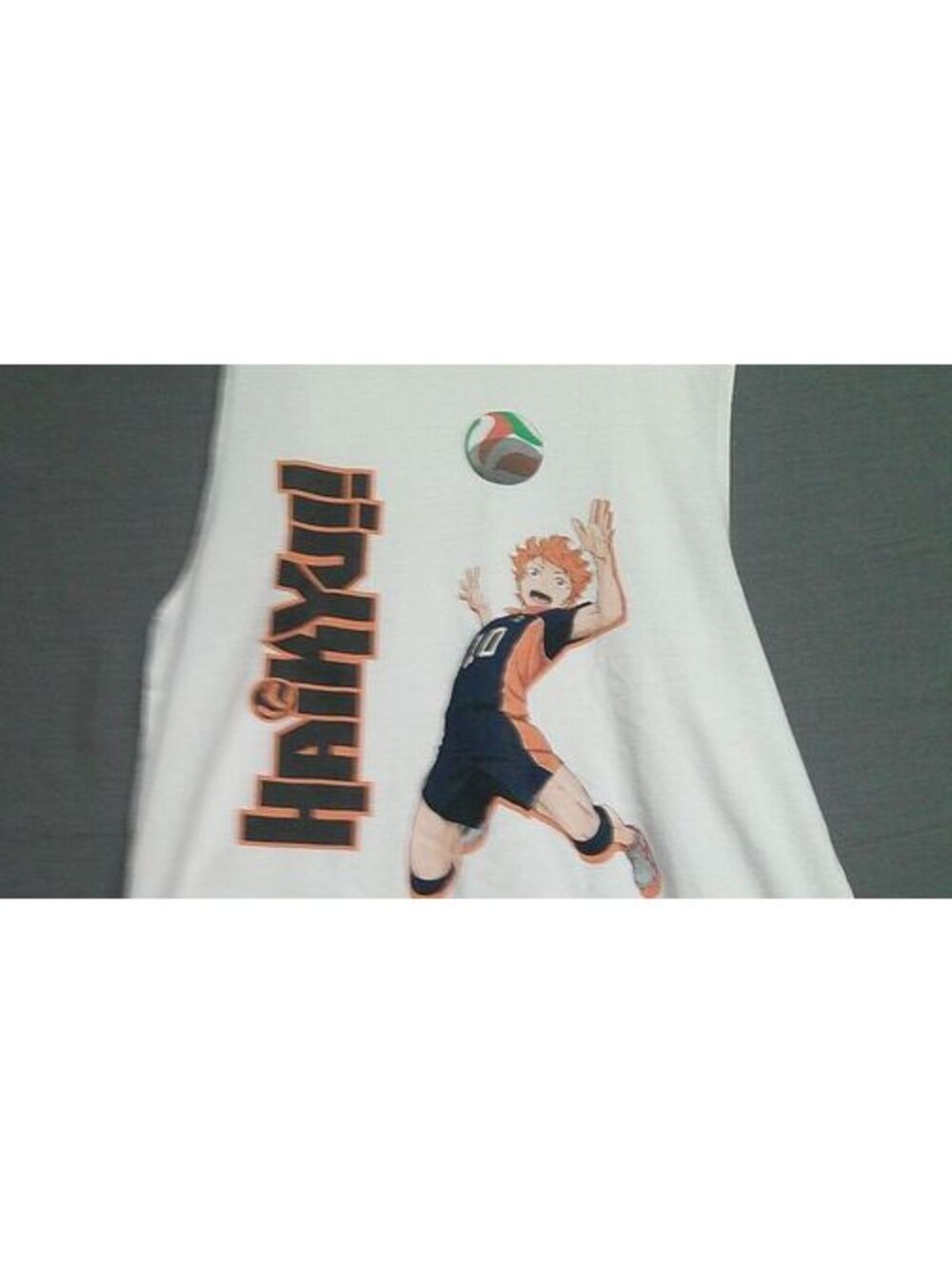 Haikyu!! Anime Volleyball Character White Tank Top Shirt